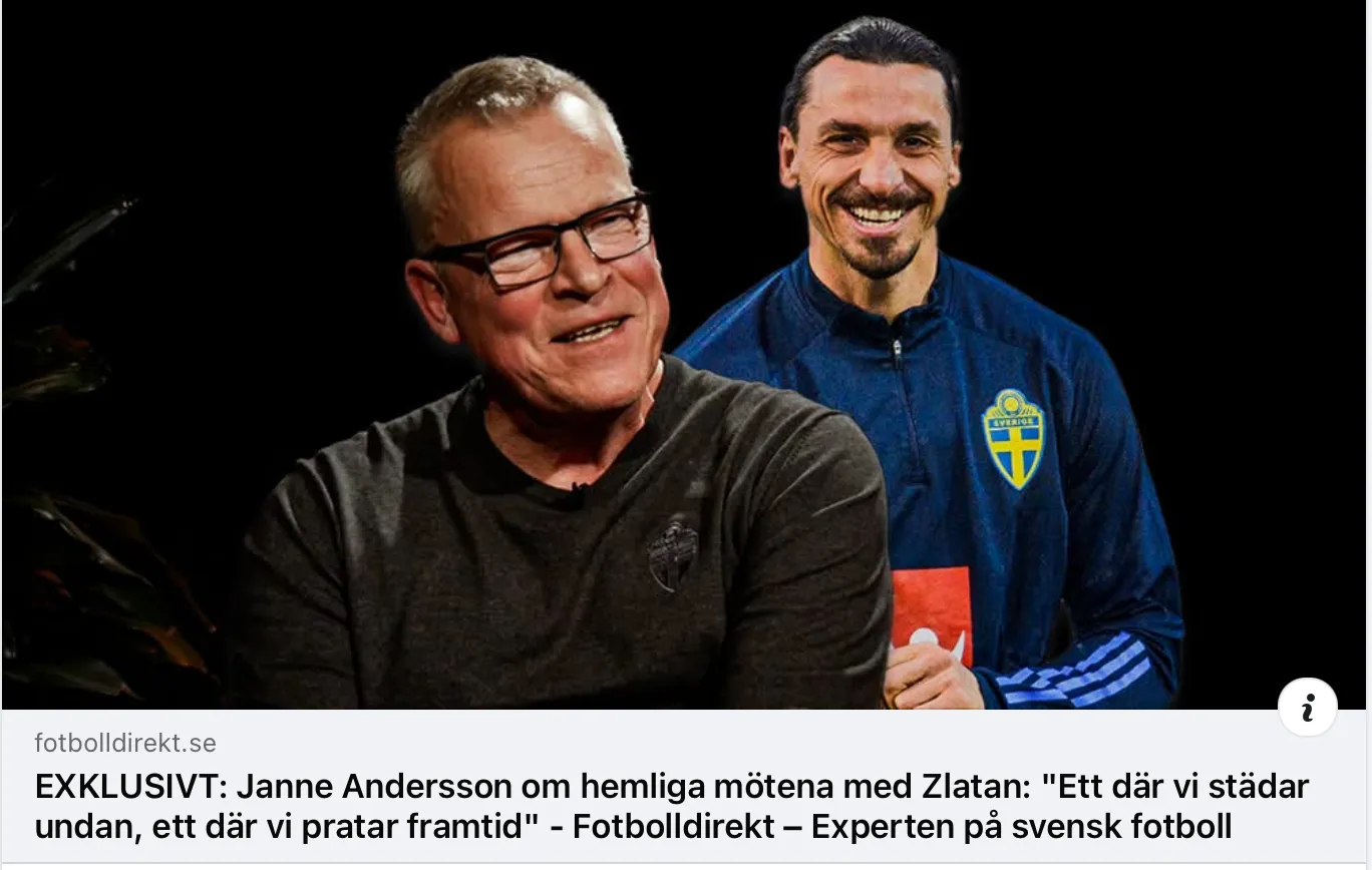 Janne Andersson × Zlatan – exklusiv intervjuserie